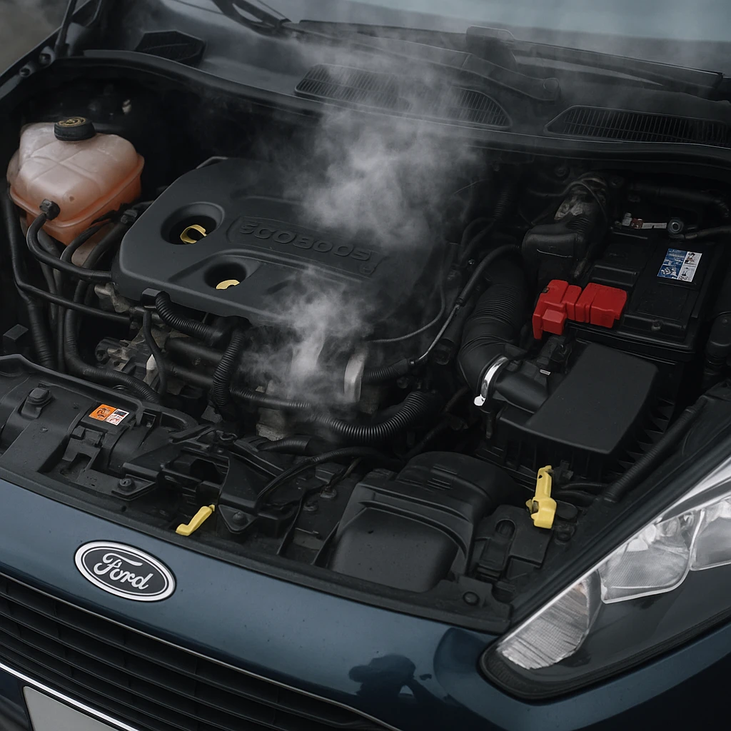 Ford EcoBoost 1.0L turbocharged engine bay